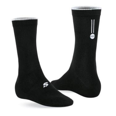 Imagem de Meia Selene Ciclista Cano Longo Sinalizador Refletivo Masculino, Cores