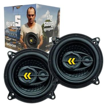 Imagem de Kit Bravox Alto Falante Revo 5" Pol Triaxial 140w rms par