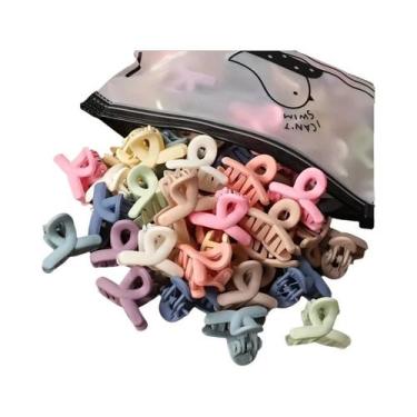 Imagem de Clipes De Cabelo Oco Em Cores Candy Matte, 20 Peças, Acessórios De Cab