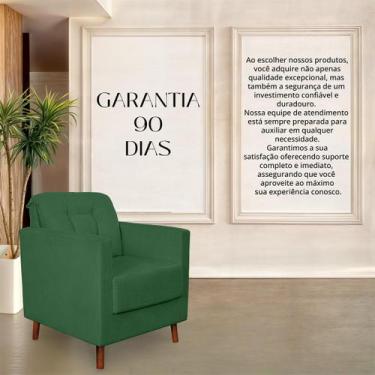 Imagem de Poltrona Angelina Confortavel Luxo Suede Verde - Sonho das Poltronas