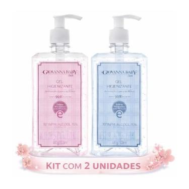 Imagem de Kit Álcool em Gel Giovanna Baby 500ml - Blue + Classic