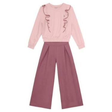 Imagem de Conjunto infantil menina com babado Mundi-Feminino