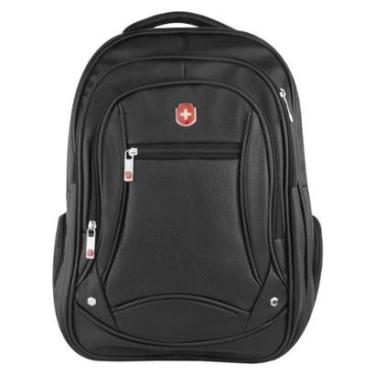 Imagem de Mochila Swissland Executiva Notebook Couro Preto-Masculino