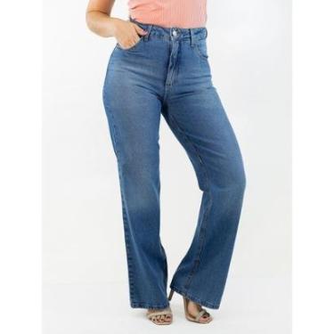 Imagem de Calça Feminina Wide Leg Jeans Cintura Alta Anticorpus-Feminino