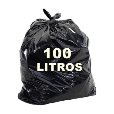 Imagem de Saco De Lixo Reforçado 100 L 6 Micras 100 Unidades 70X90 - Devechi Pla