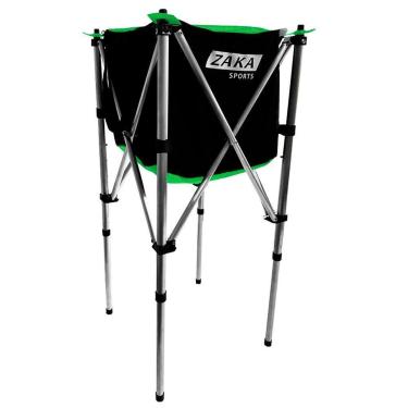 Imagem de Cesto de Bolas Beach Tennis Zaka Preto + Verde Cítrico-Unissex