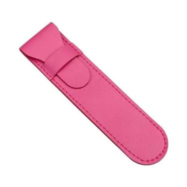 Imagem de Estojo De Couro PU Artesanal Para Canetas, Bolsa Portátil Com Tampa Ar