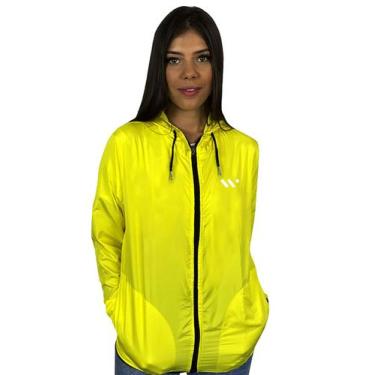 Imagem de Jaqueta Corta Vento Feminina WSS Brasil Web Party, Amarelo, P
