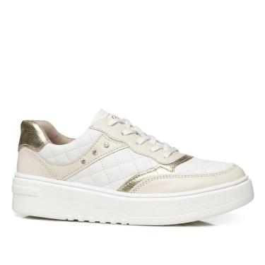 Imagem de Tênis Pegada Feminino em Couro Branco 213105-02-Feminino