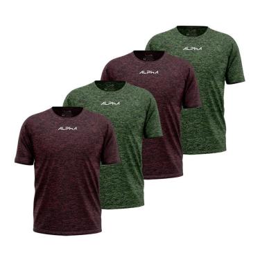 Imagem de Kit 4 Camisetas New Fluid Dry Alpha Masculina-Masculino