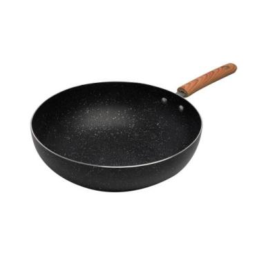 Imagem de Figideira Wok Wolff de Indução em Alumínio e Cerâmica Preta