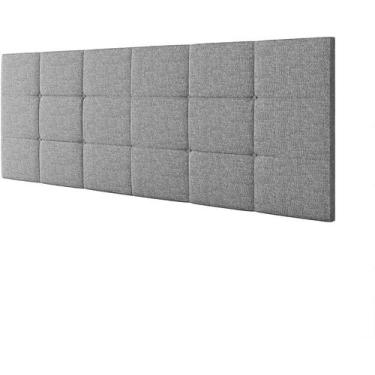 Imagem de Cabeceira Estofada Bia 1.40 Cama Box Casal - Cinza Linho - LOJA ACONCH