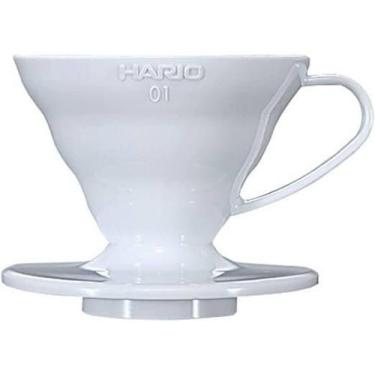 Imagem de Coador Hario V60 Acrílico Branco Tamanho 01