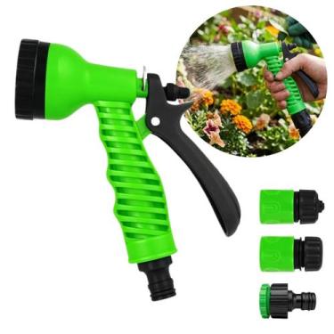 Imagem de Kit Esguicho Para Mangueira 4 Peças Com Adaptador Torneira E Conectore