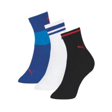 Imagem de Kit Com 12 Pares De Meias Infantil Para Crianças Modelo Unissex Cano L