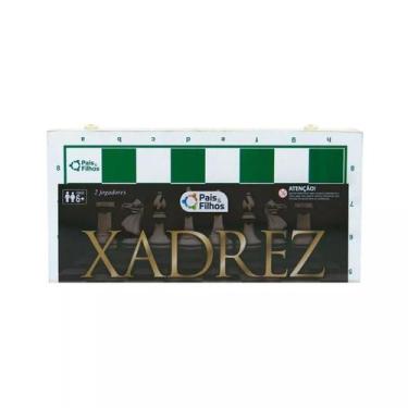 Imagem de Jogo Xadrez Estojo Em Madeira Pais E Filhos - 2828