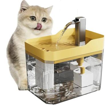 Imagem de Bebedouro Fonte Agua Potavel Automatico Gato Cachorro Pet Animais Estimaçao Bomba Silen...