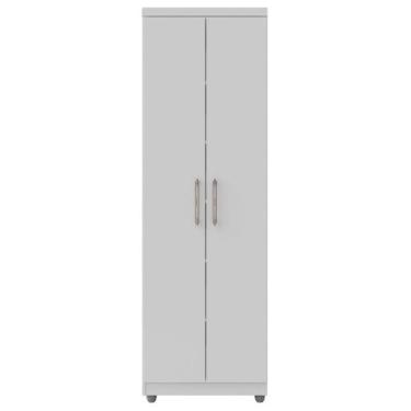 Imagem de Armário Multiuso 02 Portas Sabrina Branco - AJL Móveis, Branco, 42 Kg