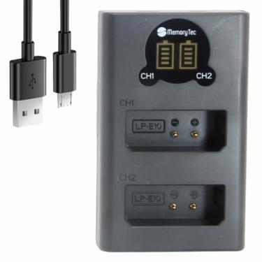Imagem de Carregador Duplo MemoryTec LP-E10 para Canon