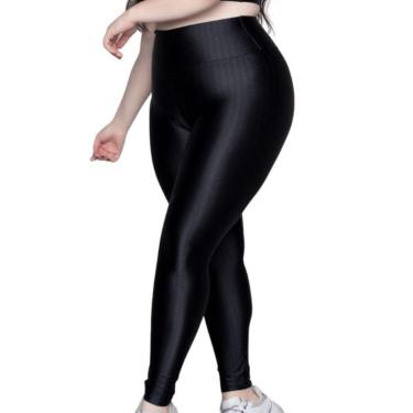 Imagem de Calça Legging Plus Size New Zig 3D Serra e Mar Poliamida Cós Alto Academia Moda Fitness Feminina-Feminino