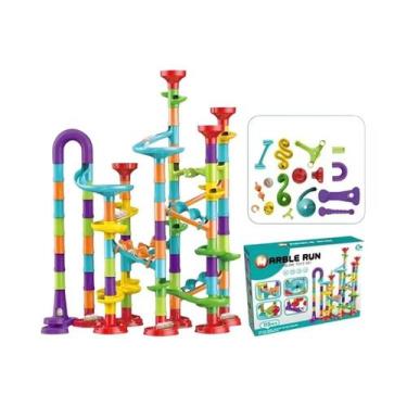 Imagem de Blocos De Montar 3D Para Pista De Bolinhas Infantil, Brinquedo DIY Lab