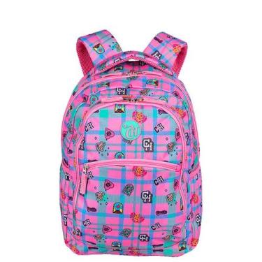 Imagem de Mochila Grande 2 Compartimentos Capricho Student School - Rosa Claro, 