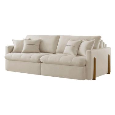 Imagem de Sofa Cama Lisboa 260cm Braco 10cm Retratil e Reclinavel  Meu Sofa Online