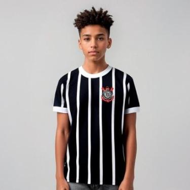 Imagem de Camisa Retrô Corinthians Democracia Réplica 1982 Infantil-Masculino
