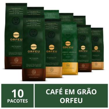 Imagem de Café em Grão, Orfeu, 10 Pacotes de 250g