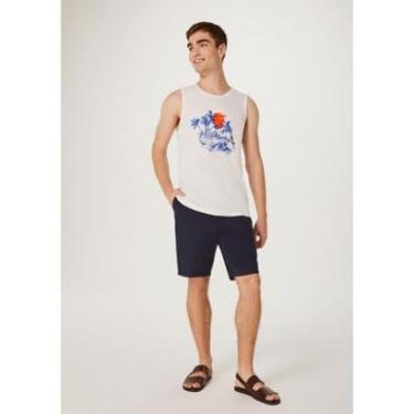 Imagem de Bermuda Básica Masculina Reta Em Sarja - Verde G-Masculino