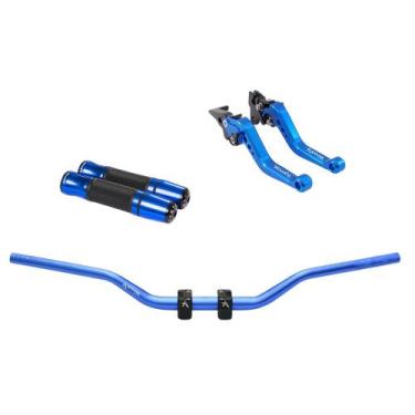 Imagem de Kit Manete Manopla Guidão Adaptador Falcon Xre Tornado Bros - NoBrand,