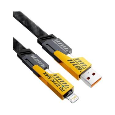 Imagem de Cabo USB De Carregamento Rápido 65W Estilo Mecha Para Apple iPhone 13 