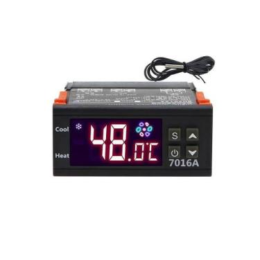 Imagem de Controlador de Temperatura Termostato 110-220V 30A Modelo 7016A NFe - 