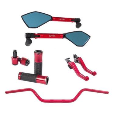 Imagem de Manete Manopla Retrovisor Peso Guidão Twister Fan Cb300f - Stark Race,