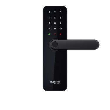 Imagem de Fechadura Inteligente de Embutir Intelbras com Maçaneta MFR 3000V