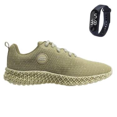 Imagem de Tênis Feminino Para Academia Caminhada Sola Reta Com Relógio GTB2 - CW