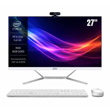 Imagem de Computador All in One 27 pol. Aitek i56500T 16GB 512GB WiFi com Teclad