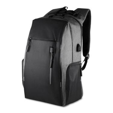 Imagem de Mochila Notebook 15.6 24L USB Engate para Mala Grande Cinza - Desembru