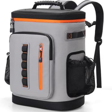 Imagem de Mochila isolada impermeável Cooler SUNUP 35 latas cinza