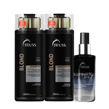 Imagem de Kit Truss Illuminatte Oil  Shampoo e Condicionador Blond (3 produtos)