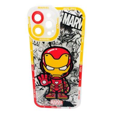 Imagem de Case Capinha Protetora Homem de Ferro Celular iPhone 12 Pro - Genérico