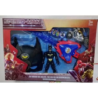 Imagem de Kit Brinquedo infantil Super Herois Spiderman Boneco + Moto + Máscara 