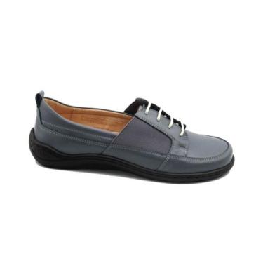 Imagem de Sapato Feminino Opananken Oxford 74533  - Alexxa Opananken, Azul médio