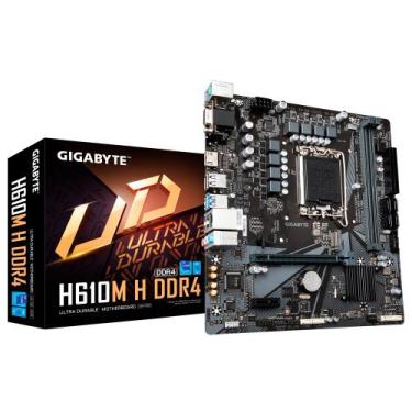 Imagem de Placa Mãe Gigabyte H610M H DDR4, Chipset H610, Intel LGA 1700, mATX, D