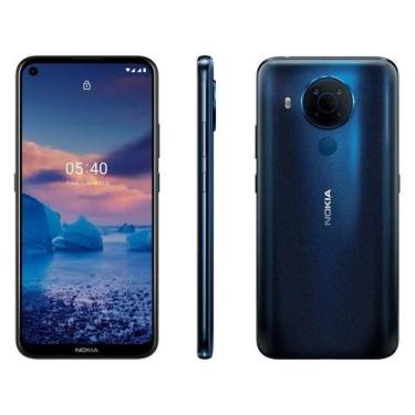 Imagem de Smartphone Nokia 5.4 128GB 4GB RAM Tela 6,39 Pol. Câm Quádrupla com IA