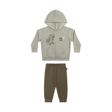 Imagem de Conjunto Longo Menino Moletom Cinza Elian, 2, Cinza