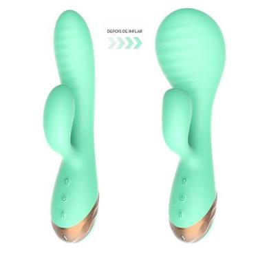 Imagem de Vibrador Recarregável com Estimulador Clitoriano Integrado e Função In