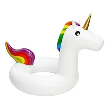 Imagem de Boia Unicornio Gigante Piscina Praia Inflável 120cm Adulto IDCM21