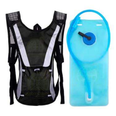 Imagem de Mochila de Hidrataçao Refil Agua Termica Ciclista 2 litros Canudo Trilha Bolsa Corrida...