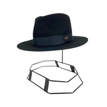 Imagem de Chapéu Social Ramenzoni Indiana Jones Preto Aba 6 - Ref. 604P, GG
